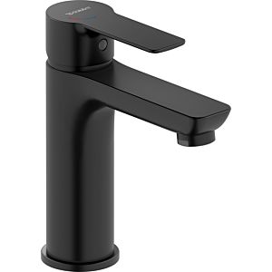 Duravit D-Code wash basin mixer M DC1023002046 FreshStart, MinusFlow, without pull rod, black matt