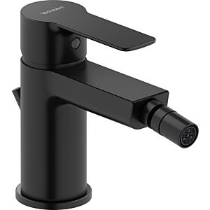 Duravit D-Code Bidetarmatur DC2400011046 Schwarz Matt, 50x153 mm, mit Zugstange