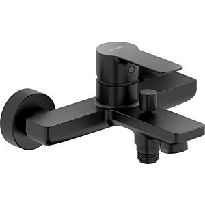 Duravit D-Code bath mixer DC5230001046 surface-mounted, ceramic mixing system, black matt