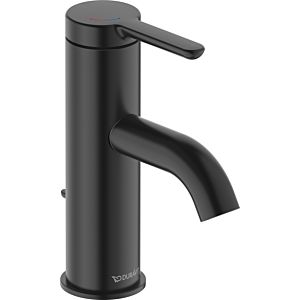 Duravit C.1 mitigeur lavabo S C11013001046 MinusFlow, avec tige de traction, noir mat