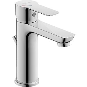 Duravit D-Code wash basin mixer M DC1023001010 FreshStart, MinusFlow, with pull rod, chrome high gloss