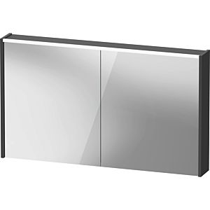 Duravit D-Code armoire à glace DC7108049492000 1200x700x148, graphite mat, prise J, éclairage LED