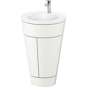 Duravit Starck 1, set c-bonded Bds, blanc Sdm S19512O10360010 poignée chromée, céramique blanc mat, éclairage intérieur, sur pied, blanc satiné mat, 864 x 560 x 605 mm