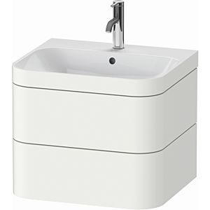 Duravit Happy D.2 Plus meuble sous-lavabo HP4635O3636 57,5 x 49 cm, 1 trou pour robinetterie, blanc , 2 tiroirs