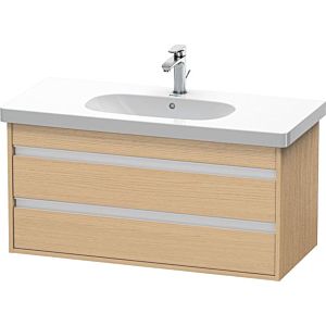 Duravit Ketho vanity unit KT664803030 100 x 45.5 cm, Eiche natur , 2 drawers, wall-hung