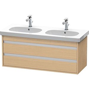 Duravit Ketho vanity unit KT664903030 115 x 45.5 cm, Eiche natur , 2 drawers, wall-hung