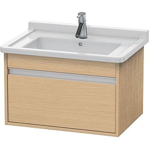 Duravit Ketho vanity unit KT666303030 65 x 45.5 cm, Eiche natur , 2000 pull-out, wall-hung