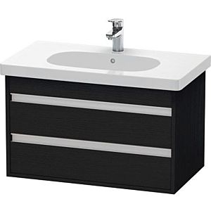 Duravit Ketho vanity unit KT664701616 80 x 45.5 cm, Eiche schwarz , 2 drawers, wall-hung