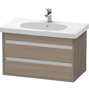 Duravit Ketho vanity unit KT664703535 80 x 45.5 cm, terra oak, 2 drawers, wall-hung