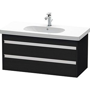 Duravit Ketho vanity unit KT664801616 100 x 45.5 cm, Eiche schwarz , 2 drawers, wall-hung