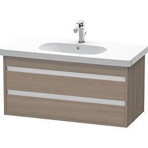 Duravit Ketho vanity unit KT664803535 100 x 45.5 cm, terra oak, 2 drawers, wall-hung