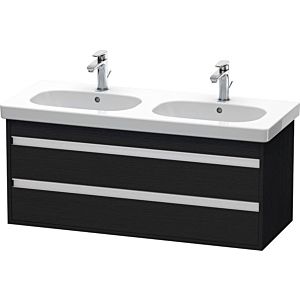 Duravit Ketho vanity unit KT664901616 115 x 45.5 cm, Eiche schwarz , 2 drawers, wall-hung