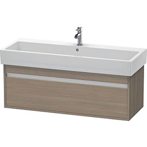 Duravit Ketho vanity unit KT668903535 115 x 44 cm, terra oak, 2000 pull-out, wall-hung