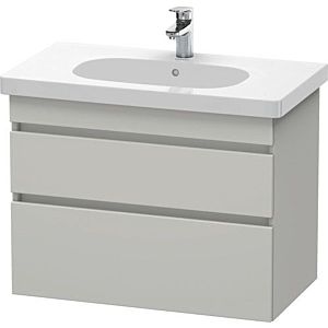 Duravit DuraStyle vanity unit DS648400707 80 x 45.3 cm, concrete gray matt, 2 drawers, wall-hung