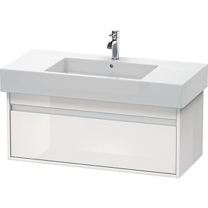 Duravit Ketho vanity unit KT669102222 100 x 45.5 cm, white high gloss, 2000 pull-out, wall-hung