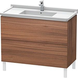 Duravit L-Cube vanity unit LC661007979 102 x 46.9 cm, natural walnut, 2 pull-outs, standing