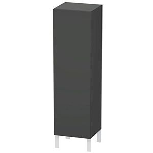 L-Cube Duravit high cabinet LC1178R4949 40x36.3x132cm, door on the right, matt graphite