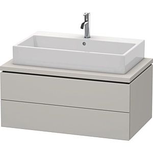 Duravit L-Cube vanity unit LC581800707 92 x 54.7 cm, concrete gray matt, for console, 2 drawers