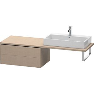 Duravit L-Cube base cabinet LC583907575 82 x 54.7 cm, linen, for console, 2 drawers