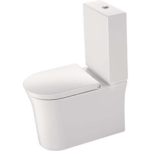 Duravit White Tulip Stand-Tiefspül-WC-Kombination 21970900001 36x65cm, 4,5 l, Abgang waagerecht, Rimless, weiß WonderGliss