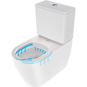 Duravit Soleil by Starck washdown WC combination 2011092000 37x65cm, 4.5 l, rimless, white HygieneGlaze