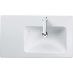 Duravit Me by Starck furniture washbasin 2346830000 83x49cm, basin on the right, with overflow, tap platform, 2000 tap hole, white