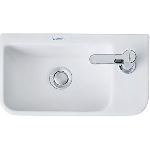 Duravit Me by Starck washbasin 0717403200 40 x 22 cm, tap hole on the right, without overflow, with tap platform, white silk matt