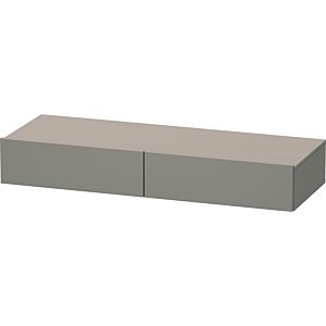 Duravit DuraStyle étagère tiroir DS827104343 120 x 44 cm, 2 tiroirs, basalte mat, avec support console