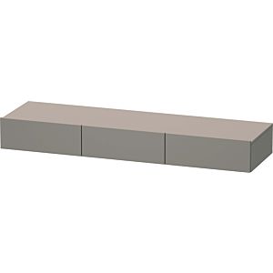 Duravit DuraStyle étagère tiroir DS827204343 150 x 44 cm, 3 tiroirs, basalte mat, avec support console