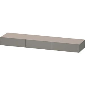 Duravit DuraStyle étagère tiroir DS827304343 180 x 44 cm, 3 tiroirs, basalte mat, avec support console
