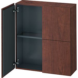 Duravit L-Cube medium tall cabinet LC116701313 70x24.3x80cm, 2 doors, American walnut