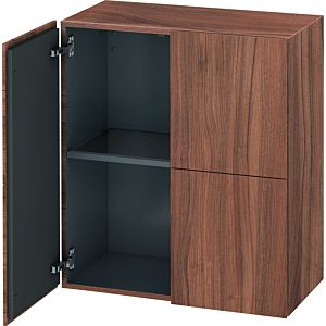 Duravit L-Cube medium tall cabinet LC117707979 70x36.3x80cm, 2 doors, natural walnut
