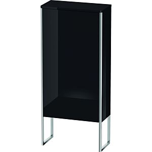 Duravit XSquare Halbhochschrank XS1304R4040 50x88x23,6cm, Tür rechts, stehend, schwarz hochglanz