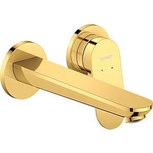 Duravit Wave Unterputz-Waschtischarmatur, Fertigmontageset WA1070004034 Ausladung 202mm, Gold poliert