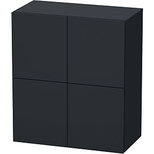 Duravit L-Cube Halbhochschrank LC117708080 70x36,3x80cm, 2 Türen, graphit supermatt