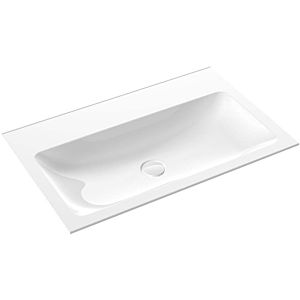 Emco Asis lavabo invité en fonte minérale 957711483 blanc , Ø 800 mm, sans trop-plein, avec 3 trous pour robinetterie