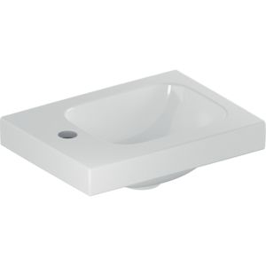 Geberit iCon light Cloakroom basin 501831001 38x28cm, tap hole left, without overflow, white