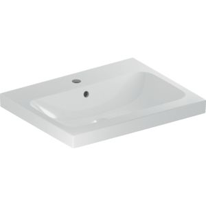 Geberit iCon light vasque 501834002 60x48cm, trou pour robinet central, avec trop-plein, blanc KeraTect