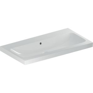 Geberit iCon light vasque 501836003 90x48cm, sans trou pour robinet, avec trop-plein, blanc