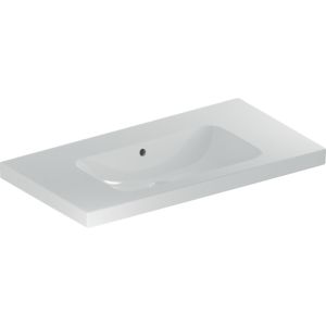 Geberit iCon light washbasin 501840003 90x48cm, without tap hole, with overflow, with shelf, white