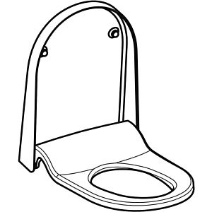 Geberit toilet seat 242810111 alpine white, with cover, for AquaClean Sela
