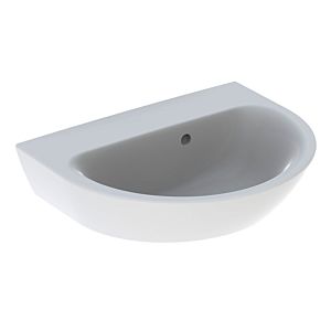 Geberit Renova Handwaschbecken 500499018 50 x 40 cm, weiß/KeraTect, ohne Hahnloch, mit Überlauf
