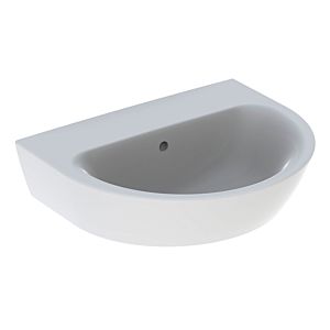 Geberit Renova lavabo 500579011 55 x 45 cm, blanc, sans trou pour robinetterie, avec trop-plein