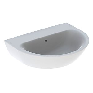 Geberit Renova lavabo 500659011 60 x 48 cm, blanc, sans trou pour robinetterie, avec trop-plein