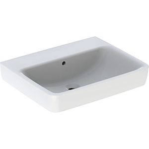 Geberit Renova Plan lavabo 501638008 60x48cm, sans trou pour robinet, avec trop-plein, blanc KeraTect