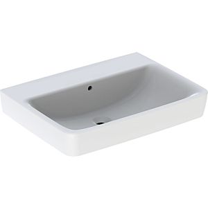 Geberit Renova Plan lavabo 501642001 65x48cm, sans trou pour robinet, avec trop-plein, blanc