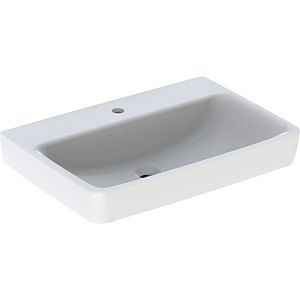 Geberit Renova Plan vasque 501645001 70x48cm, trou robinet central, sans trop-plein, blanc