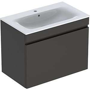 Geberit Renova Plan furniture washbasin set 501916JK1 80x62.2x48cm, body / front matt lava / white washbasin