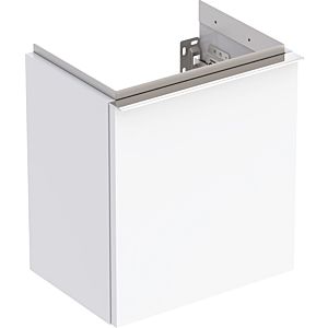 Geberit iCon Cloakroom basin 502301012 37x41.5x27.9cm, 2000 door, left hinged, high-gloss white, bright chrome-plated handle