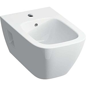 Geberit Renova Plan Wand-Bidet 500380018 KeraTect/weiß, teilgeschlossene Form, mit Überlauf